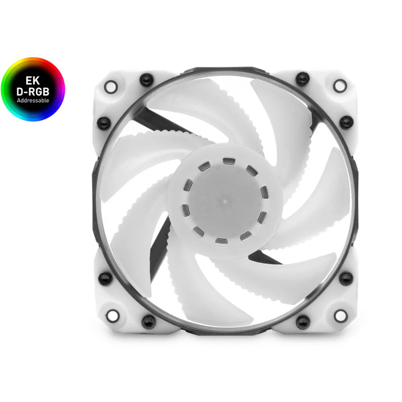 EKWB EK-Vardar X3M 120ER D-RGB (500-2200rpm) - White - مروحة تبريد